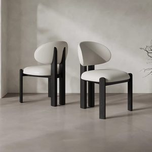 Nordic Solid Wood Italian Minimalist Hotel Model Room Chair