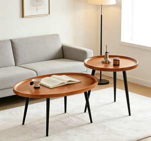 Modern Style Black Walnut Color Side Table Coffee Table for Living Room Wooden Living Room Wood Cheap Coffee Table