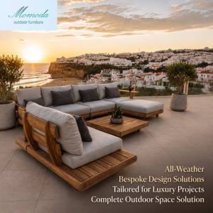 Designer Choice Solid Wood Weather Resistant Modular Sectional Patio Sofa Set