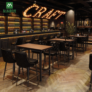 Commercial Restaurant Black Upholstered Bar Stools