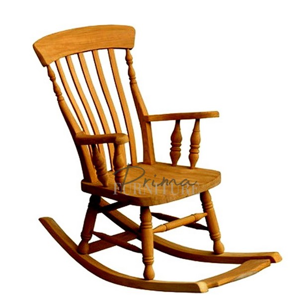 Tierra Teak Outdoor Rocking Lounger designed for resort verandas and oceanfront terraces